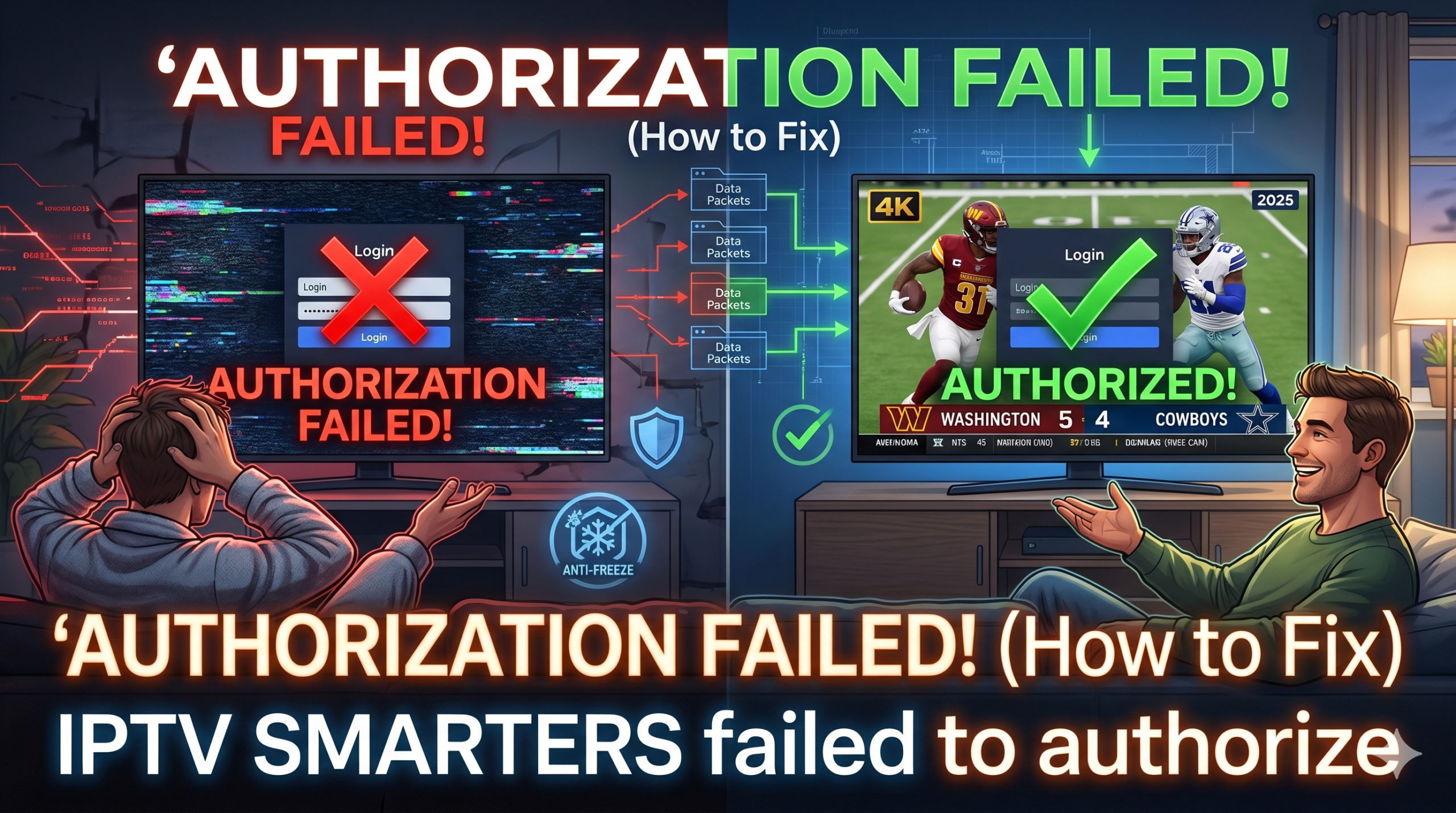 How to Fix the "IPTV Smarters Failed to Authorize" Error: 2026 Troubleshooting Guide 1 iptv smarters failed to authorize